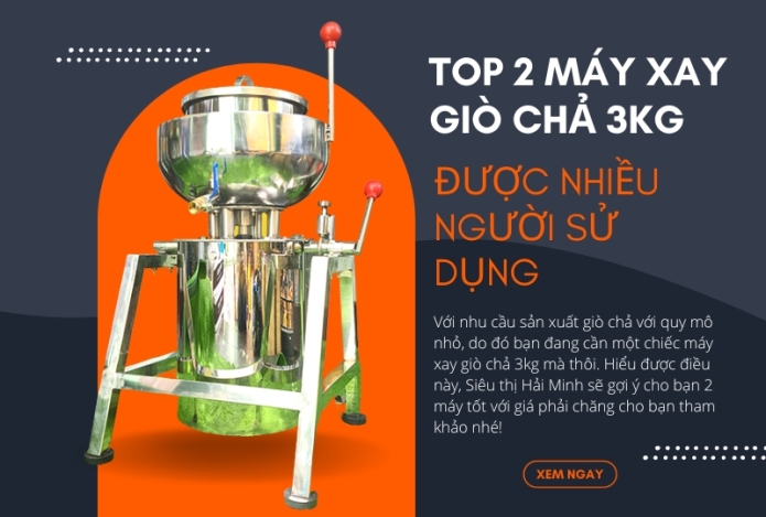 Top 2 Máy Xay Giò Chả 3Kg Tốt Được Nhiều Người Sử Dụng