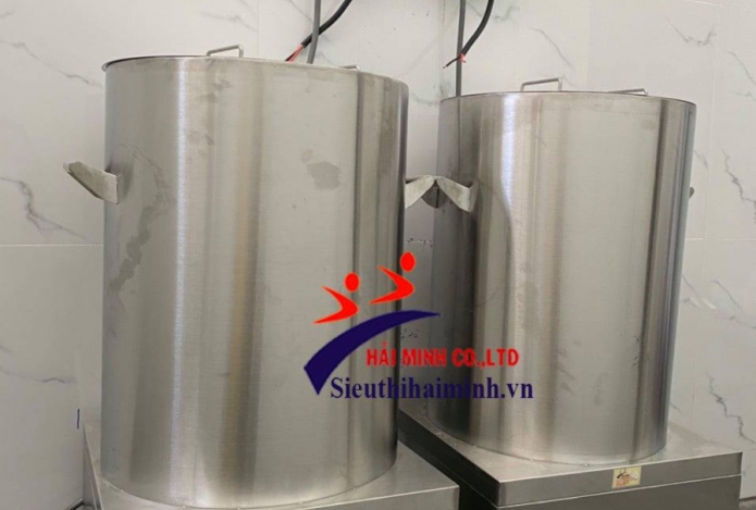 Lắp đặt nồi nấu hủ tiếu bằng điện 80 lít ở Biên Hòa - Đồng Nai