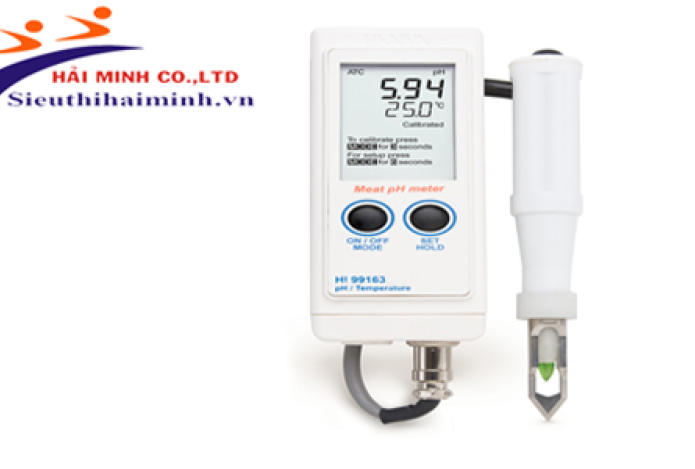 Dùng máy đo PH để xác định độ tươi của các sản phẩm thịt