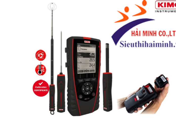 Máy đo nhiệt độ, độ ẩm KIMO HD110 thuận tiện với việc tích hợp 2 chức năng