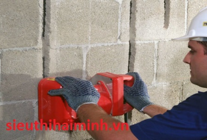 Sử dụng máy cắt rãnh tường an toàn