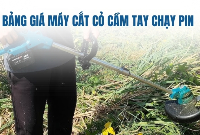 Bảng giá máy cắt cỏ cầm tay chạy pin