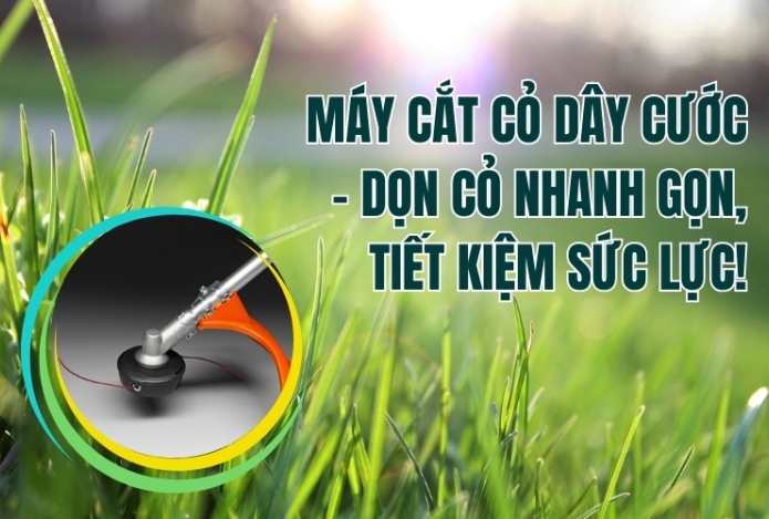Máy Cắt Cỏ Dây Cước – Dọn Cỏ Nhanh Gọn, Tiết Kiệm Sức Lực!