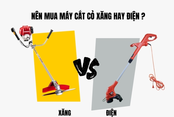 Nên Mua Máy Cắt Cỏ Xăng Hay Điện