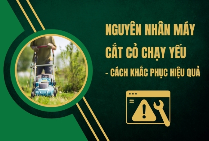 Nguyên Nhân Máy Cắt Cỏ Chạy Yếu - Cách Khắc Phục Hiệu Quả