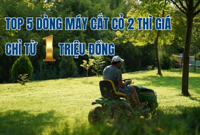 Top 5 dòng máy cắt cỏ 2 thì giá chỉ từ 1 triệu đồng
