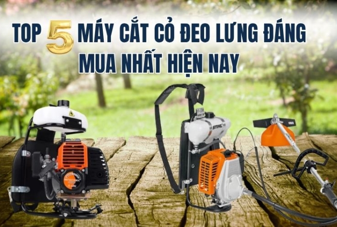 Top 5 máy cắt cỏ đeo lưng đáng mua nhất hiện nay