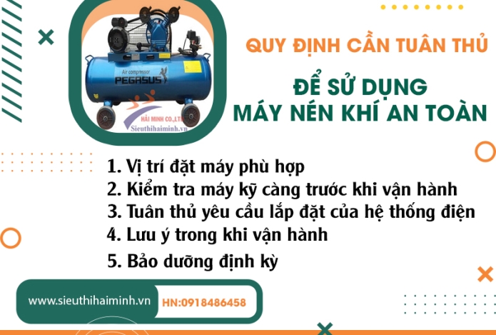 5 Quy Định Cần Tuân Thủ Để Sử Dụng Máy Nén Khí An Toàn