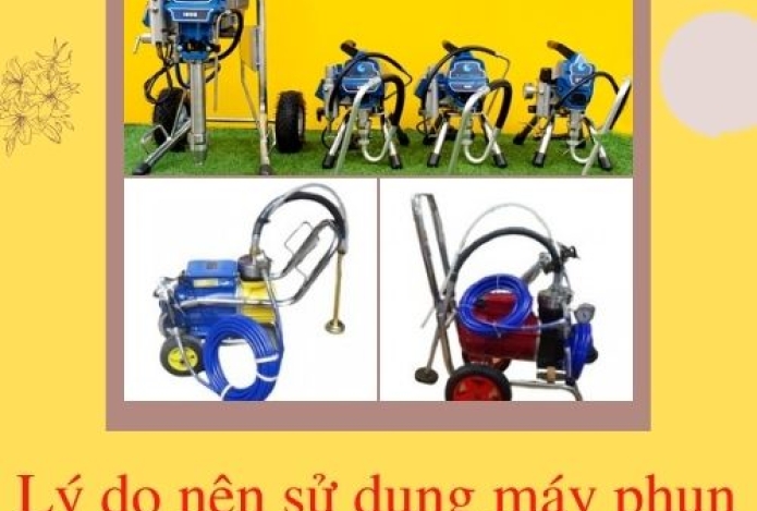 Lý do bạn nên sử dụng máy phun sơn thay cho lăn sơn thủ công