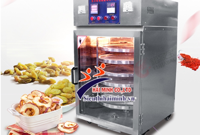Máy sấy thực phẩm gia đình dùng để sấy rau củ quả thịt cá tôm dễ dàng