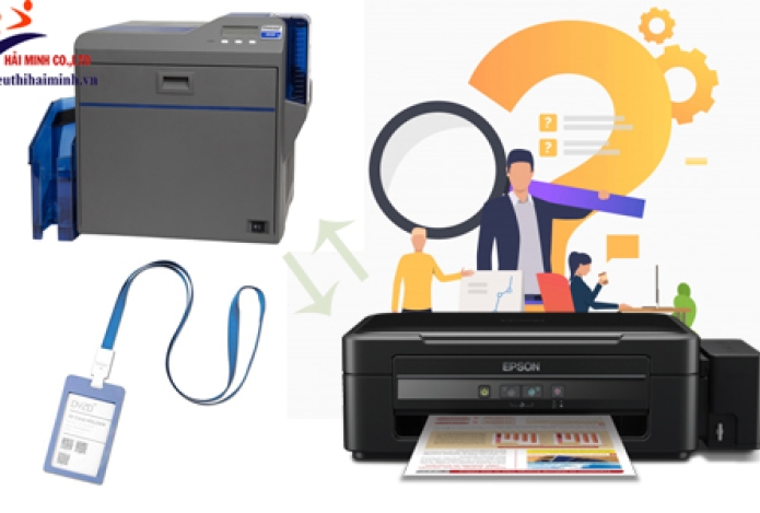 Máy in thẻ nhựa với máy in phun có gì khác và giống nhau?