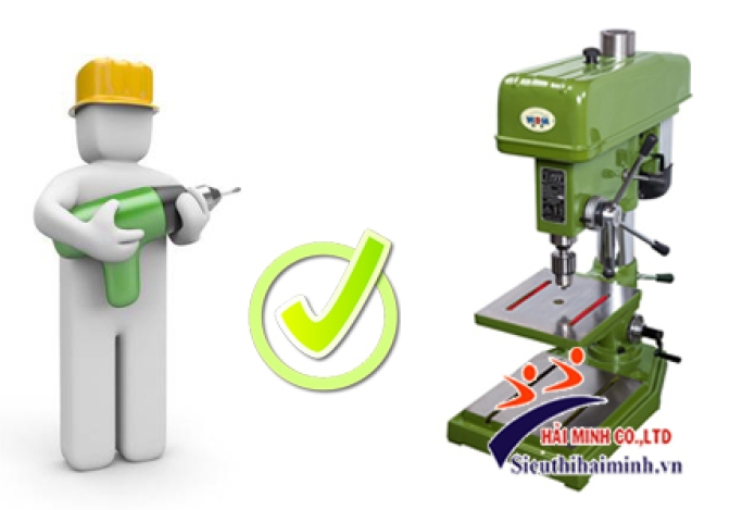 Khắc phục lỗi thường gặp khi dùng máy khoan bàn