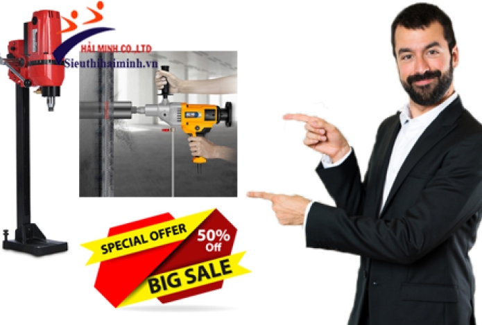 [GIẢM ↓ SÂU] 3 Máy khoan rút lõi bê tông tốt nhất hiện nay
