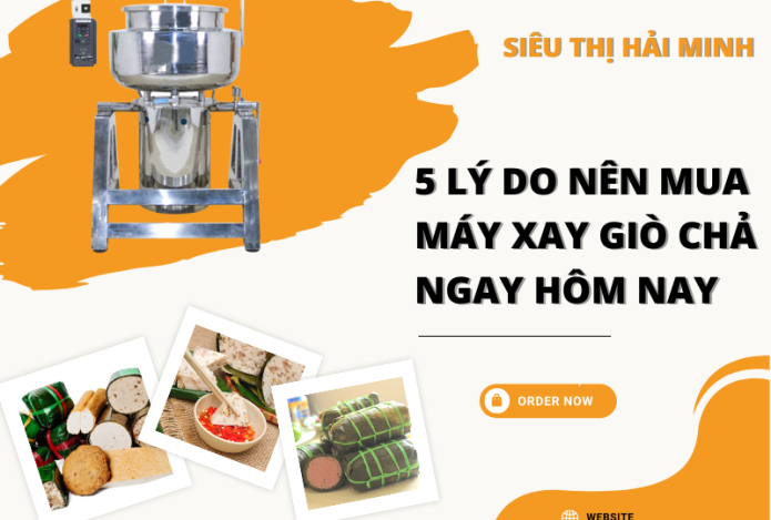 5 Lý Do Nên Mua Máy Xay Giò Chả Ngay Hôm Nay