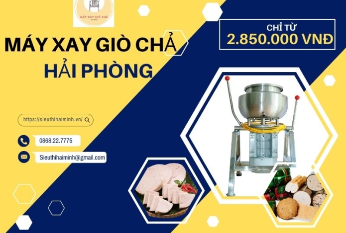 Nơi mua máy xay giò chả Hải Phòng uy tín, giá tốt