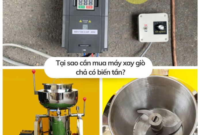 Tại sao cần mua máy xay giò chả có biến tần? Model nào bán chạy hiện nay?