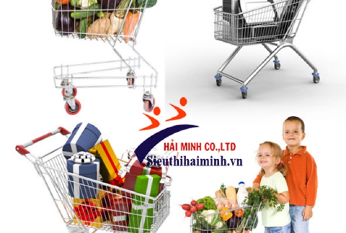 Mua xe đẩy hàng siêu thị giá mềm tại HCM