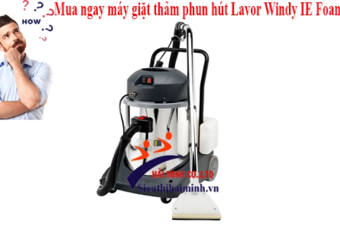 Mua ngay máy giặt thảm phun hút Lavor Windy IE Foam