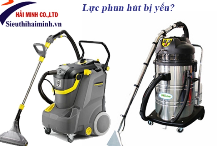 Nguyên nhân và cách khắc phục lỗi lực phun hút yếu của máy giặt thảm