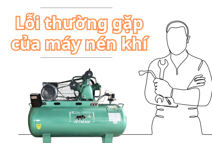 Lỗi thường gặp của máy nén khí và cách khắc phục