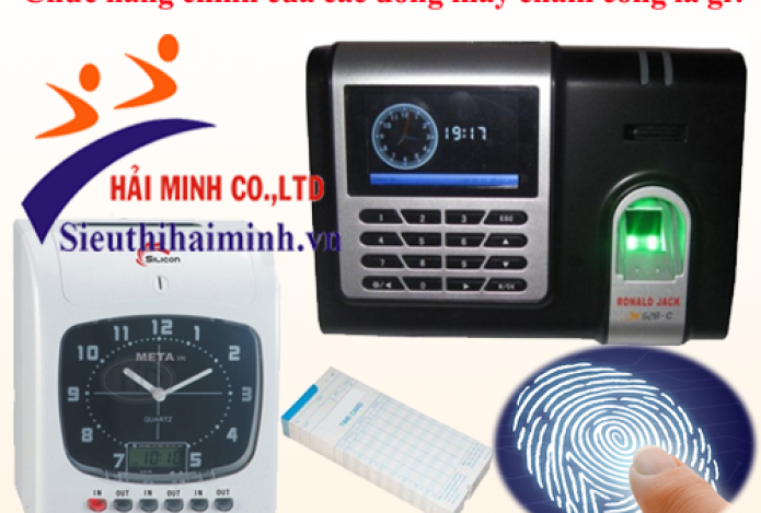 Chức năng chính của các dòng máy chấm công là gì?