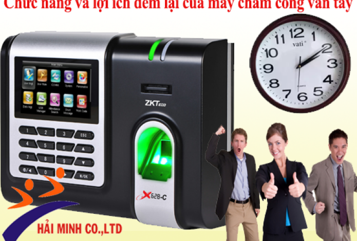 Chức năng và lợi ích đem lại của máy chấm công vân tay