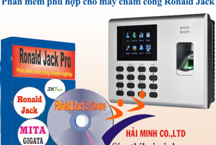 Phần mềm phù hợp cho máy chấm công Ronald Jack