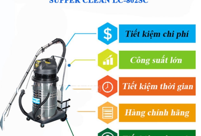 Review Máy Giặt Thảm Phun Hút Supper Clean Lc-802sc