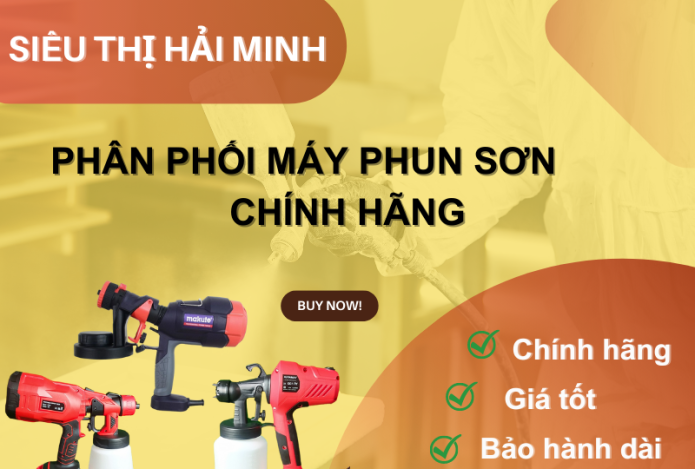 Nơi mua máy phun sơn Hà Nội uy tín nhất 2022