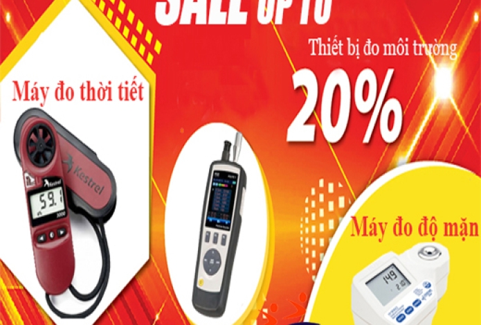 Khuyến mại khủng cùng thiết bị đo môi trường tại siêu thị Hải Minh