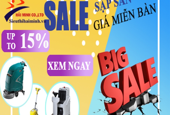 Máy chà sàn-giảm giá kịch sàn tại siêu thị Hải Minh