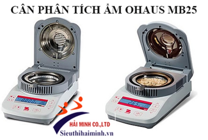 Giá cân phân tích độ ẩm ohaus mb 25 tại Siêu thị Hải Minh