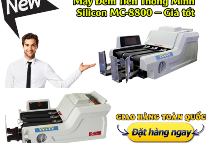 Máy Đếm Tiền Thông Minh Silicon MC-8800 – Giá tốt