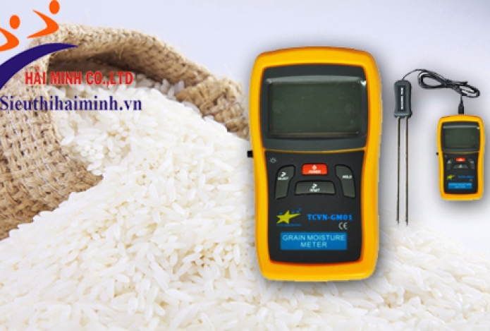 4 bước sử dụng máy đo độ ẩm gạo TCVN-GM01