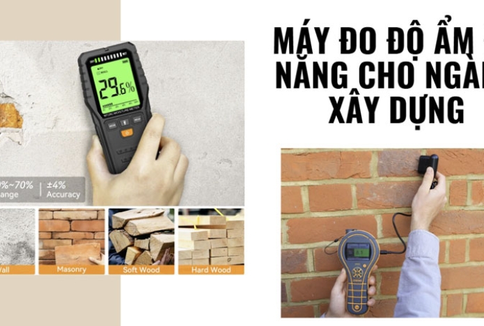 Máy đo độ ẩm đa năng cho ngành xây dựng