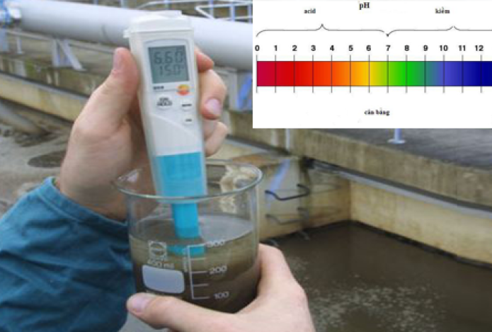 Sử dụng máy đo độ pH để kiềm tra nồng độ dung dịch