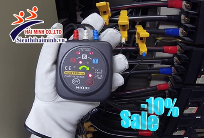 Đo an toàn với máy đo thứ tự pha Hioki PD3129-10