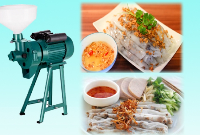 Làm bánh cuốn tại nhà với máy nghiền bột nước tại sao không?