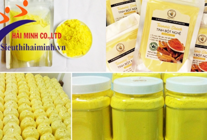 Làm tinh bột nghệ nhanh chóng với máy xay nghệ tươi