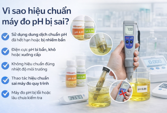 Vì Sao Hiệu Chuẩn Máy Đo Ph Bị Sai? Những Lưu Ý Nên Tránh