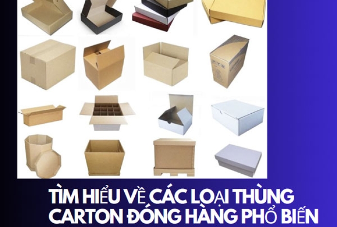 Tìm hiểu về các loại thùng carton đóng hàng phổ biến hiện nay