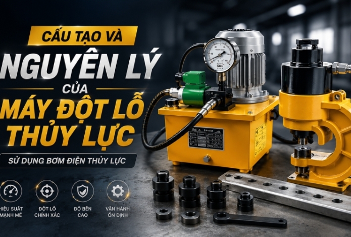 Cấu Tạo Và Nguyên Lý Của Máy Đột Lỗ Thủy Lực