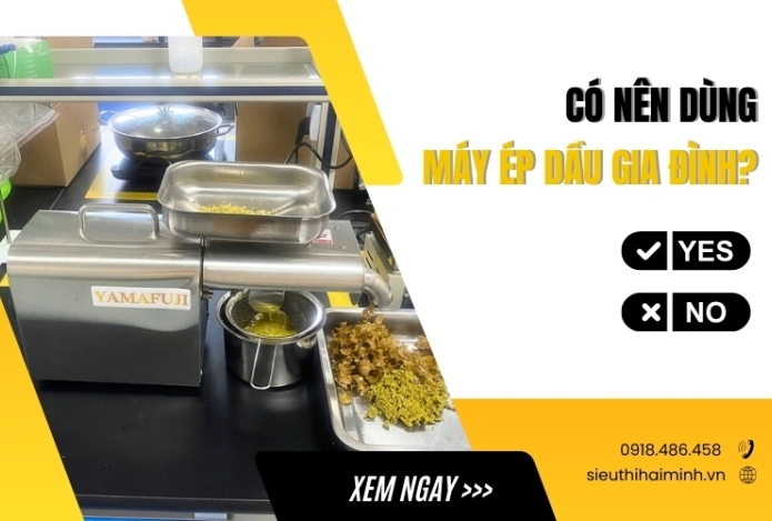 Có nên dùng máy ép dầu gia đình?