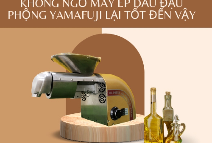 Không ngờ máy ép dầu đậu phộng Yamafuji lại tốt đến vậy