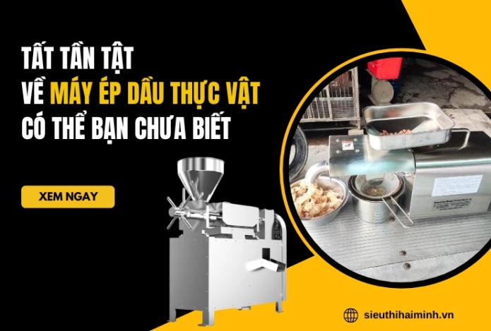 Tất tần tật về máy ép dầu thực vật, có thể bạn chưa biết?