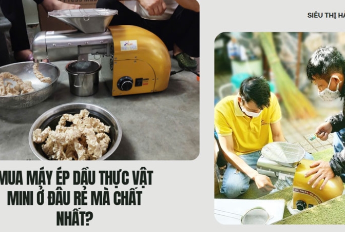Mua máy ép dầu thực vật mini ở đâu RẺ mà CHẤT nhất?