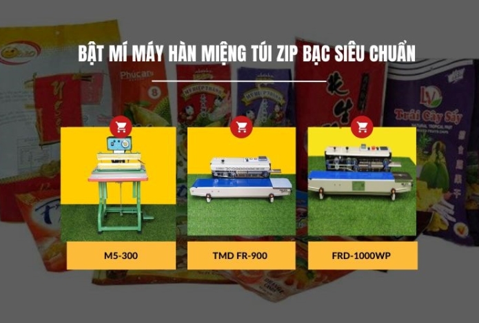 Bật mí máy hàn miệng túi zip bạc siêu chuẩn