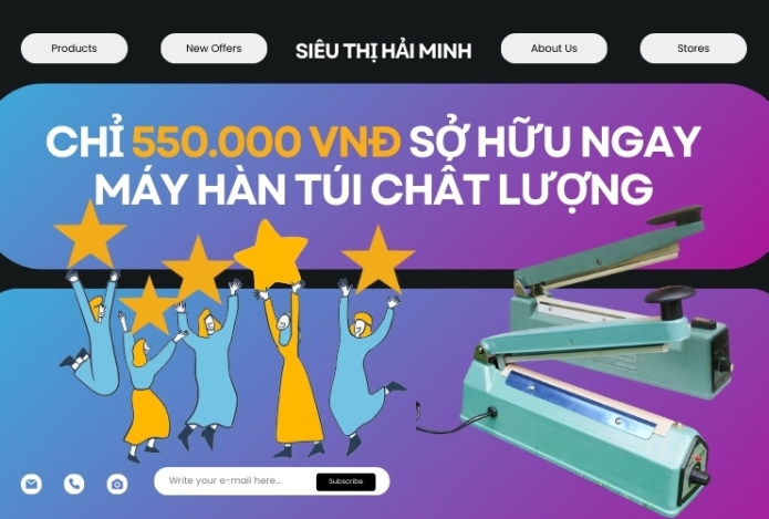 Chỉ 550.000 vnđ Sở Hữu Ngay Máy Hàn Túi Chất Lượng