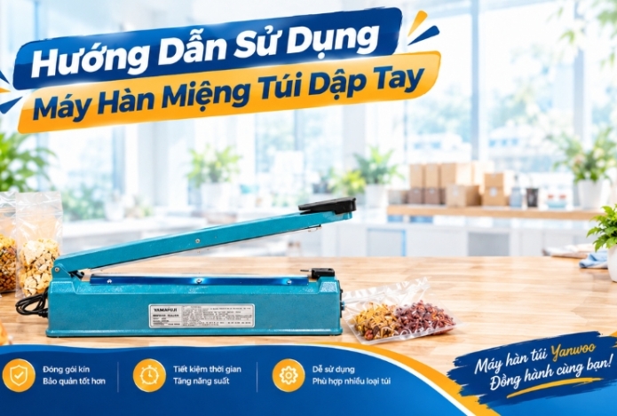 Hướng Dẫn Sử Dụng Máy Hàn Miệng Túi Dập Tay Chi Tiết Nhất