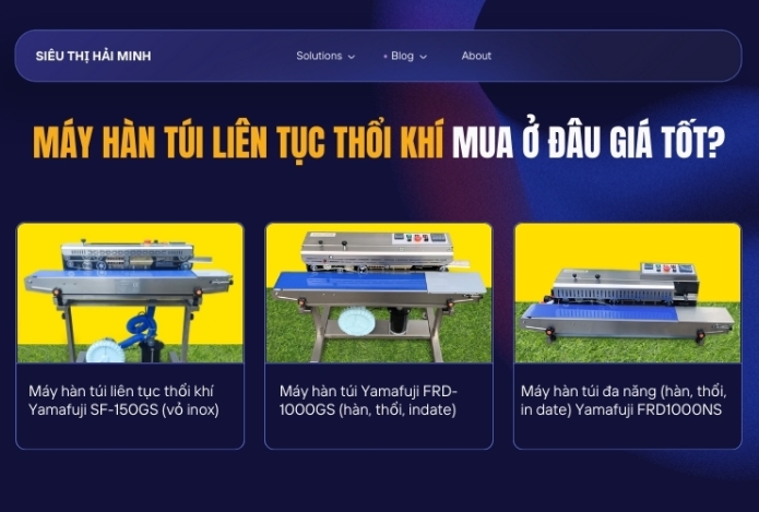 Máy Hàn Túi Liên Tục Thổi Khí Mua Ở Đâu Giá Tốt?